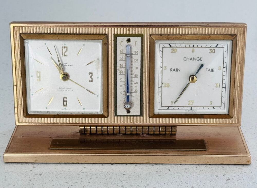 Seth Thomas Clock, Barometer, Thermometer
